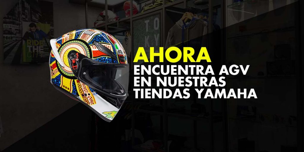¡Ahora podrás comprar tu casco AGV en nuestras Tiendas Yamaha!