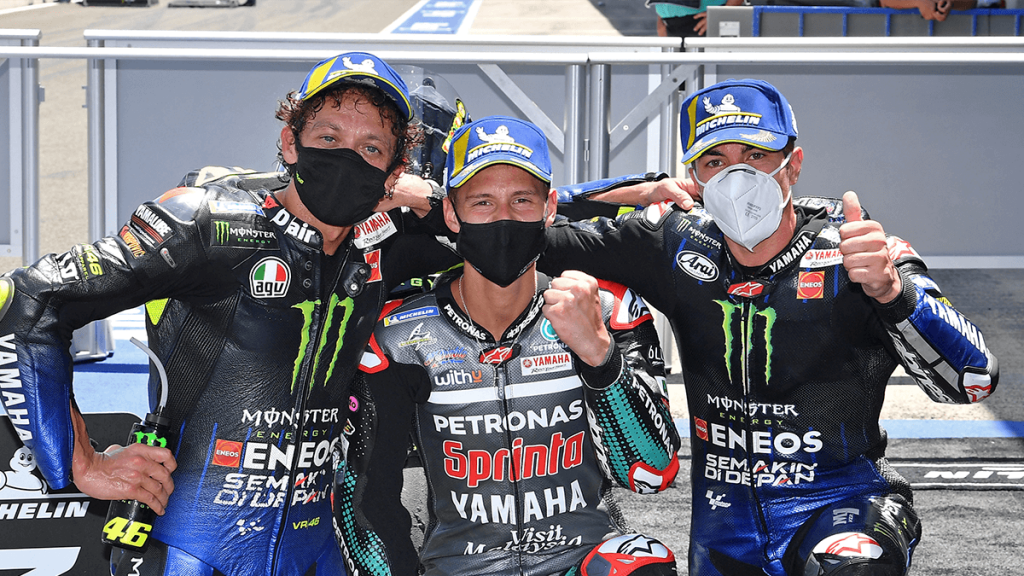 Triplete Yamaha en Jerez 2020